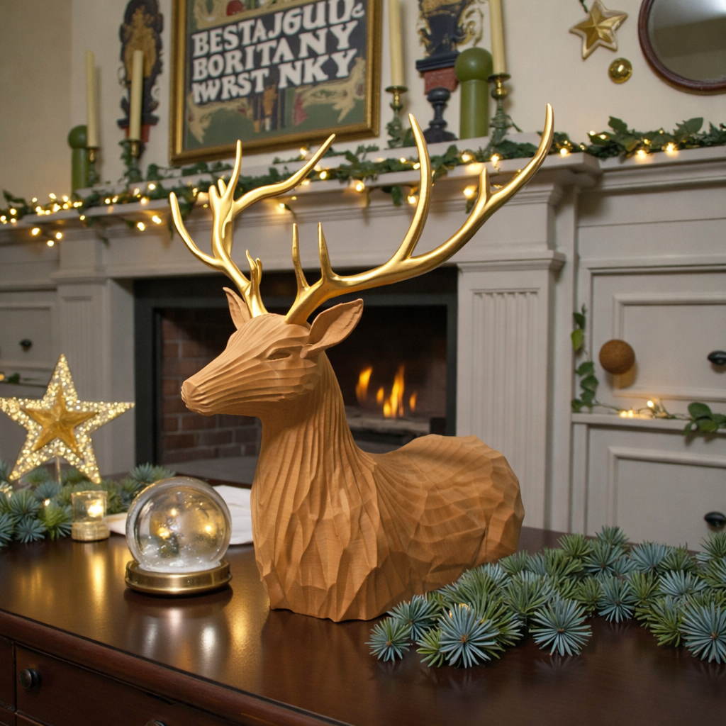 Decorazione natalizia - Albus , Il Cervo dell’Inverno
