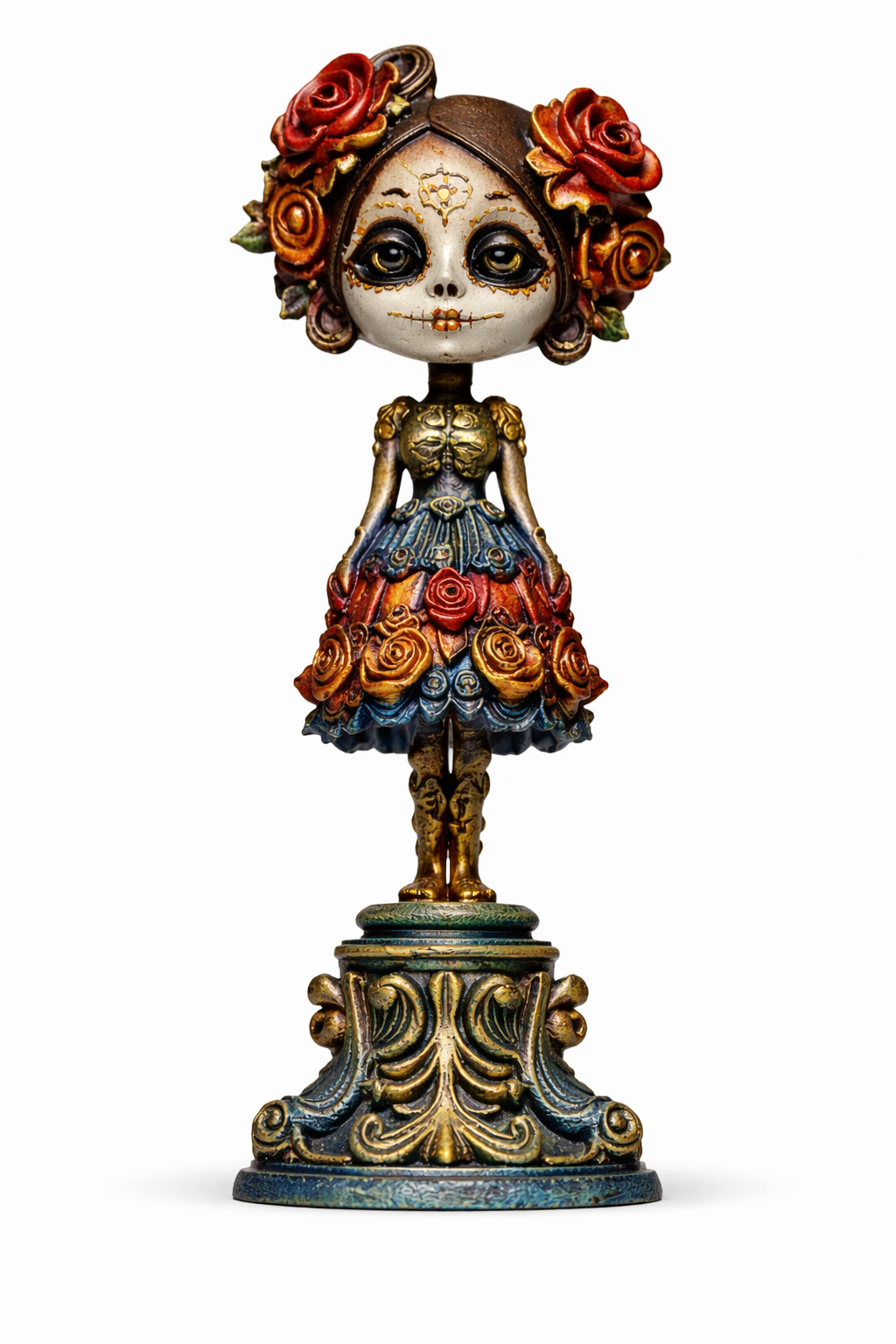 Statuetta decorativa - Fanciulla del Silenzio Nero