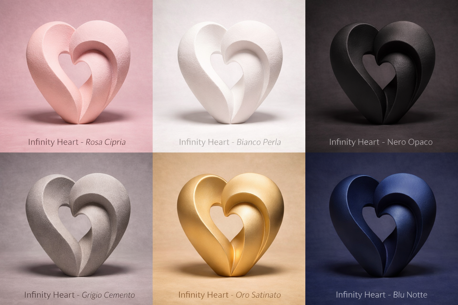 Infinity Heart – Scultura Cuore Astratto