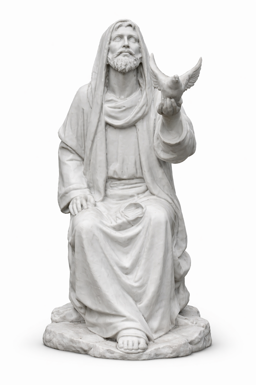 Statua di Gesù con Colomba