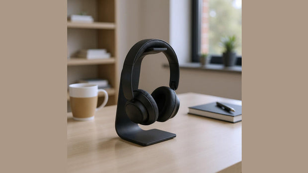Supporto cuffie minimal da scrivania