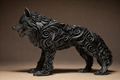 Statuetta lupo - Vargan