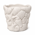 Vaso Conchiglia di Teti - Vaso Scultoreo Oceanico in Rilievo