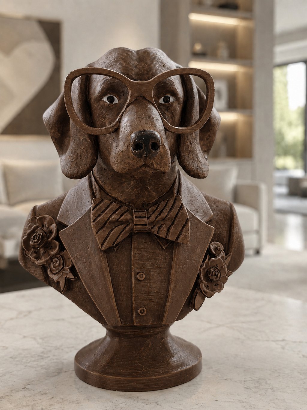 Busto cane elegante