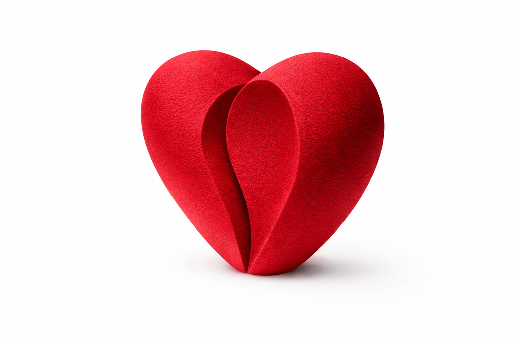 Statuetta decorativa - Cuore unito