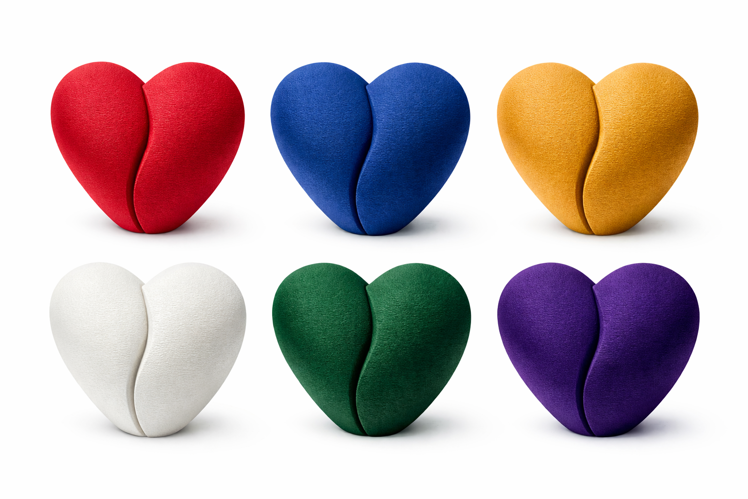 Statuetta decorativa - Cuore unito