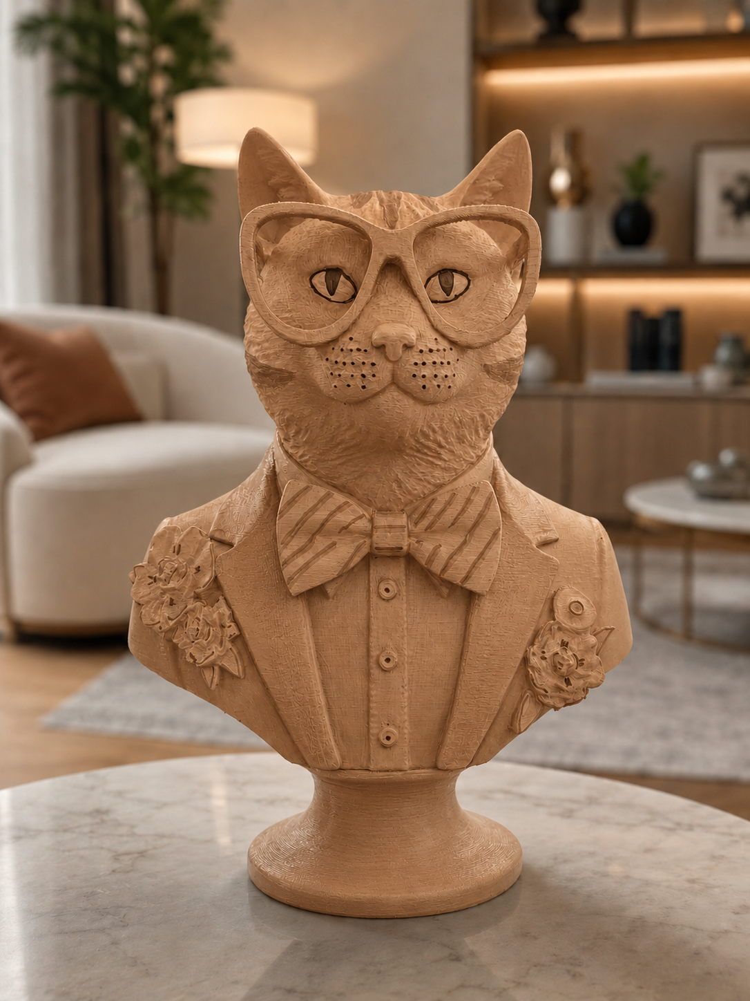 Busto gatto elegante