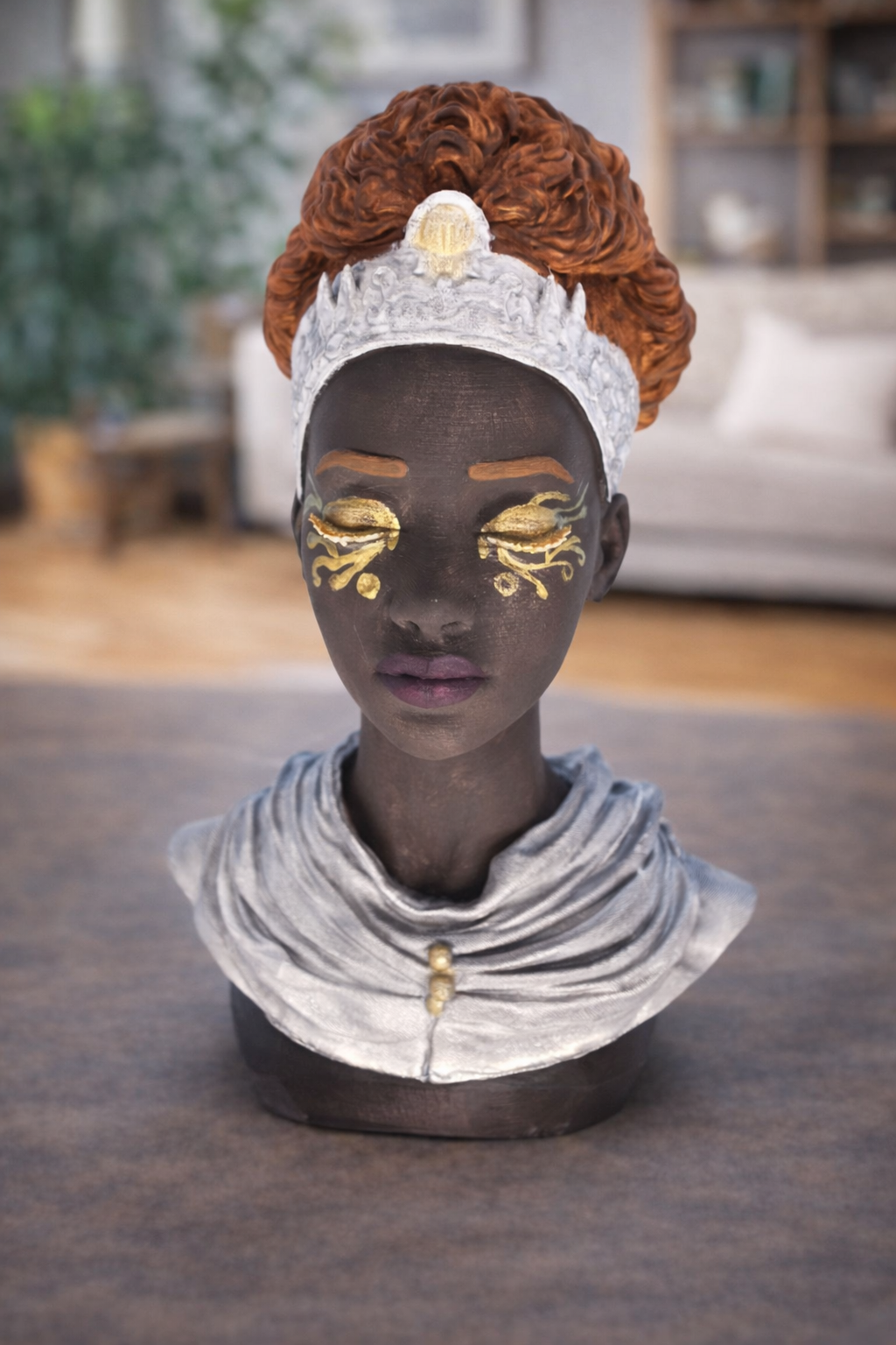Busto imperatrice africana- Kandake ,La Sovrana (Regno di Kush, Sudan)