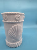 Vaso Nautilus Imperiale – Vaso Decorativo con Conchiglia Marina in Stile Coastal Luxury